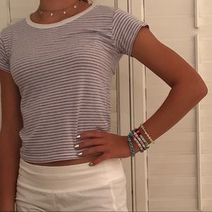 Brandy Melville striped tee one size fits all